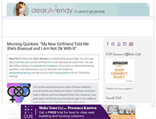 Tablet Screenshot of dearwendy.com